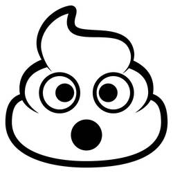 Coloring page: Poop (Poop Emoji) (Others) #190913 - Free Printable Coloring Pages