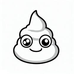 Coloring page: Poop (Poop Emoji) (Others) #190914 - Free Printable Coloring Pages