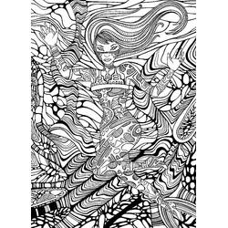 Psychedelic (Others) coloring page #210028 to print and color