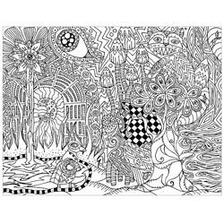 Coloring pages: Psychedelic - Free Printable Coloring Pages