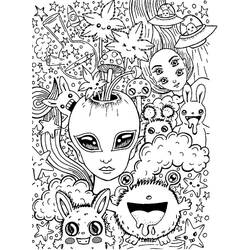 Psychedelic (Others) coloring page #210047 to print and color