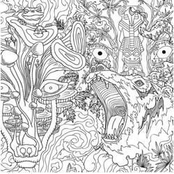 Psychedelic (Others) coloring page #210052 to print and color