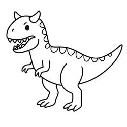 Carnotaurus (Prehistoric Animals) coloring page #221225 to print and color