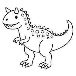 Carnotaurus (Prehistoric Animals) coloring page #221231 to print and color