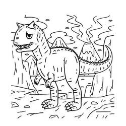 Carnotaurus (Prehistoric Animals) coloring page #221233 to print and color
