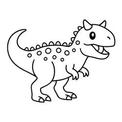 Carnotaurus (Prehistoric Animals) coloring page #221238 to print and color
