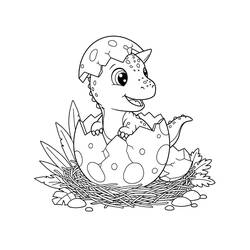 Coloring pages: Carnotaurus - Free Printable Coloring Pages