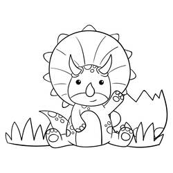 Dinosaur (Prehistoric Animals) coloring page #171747 to print and color