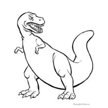 Dinosaur (Prehistoric Animals) coloring page #5490 to print and color