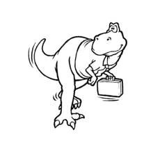 Dinosaur (Prehistoric Animals) coloring page #5540 to print and color