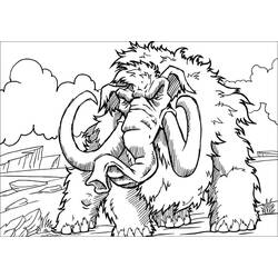Coloring page: Mammoth (Prehistoric Animals) #212530 - Free Printable Coloring Pages