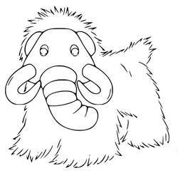 Coloring page: Mammoth (Prehistoric Animals) #212534 - Free Printable Coloring Pages