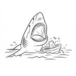 Megalodon (Prehistoric Animals) coloring page #220707 to print and color