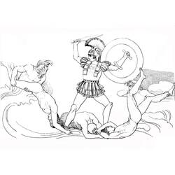 Coloring pages: Achilles - Free Printable Coloring Pages