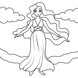 Coloring pages: Aphrodite - Free Printable Coloring Pages