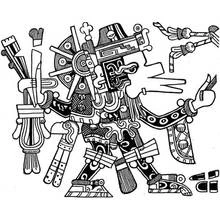 Coloring page: Aztec Mythology (Religion and Mythology) #111526 - Free Printable Coloring Pages
