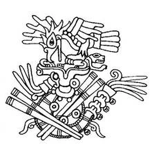 Coloring page: Aztec Mythology (Religion and Mythology) #111545 - Free Printable Coloring Pages