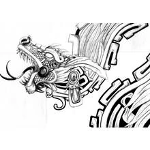 Coloring page: Aztec Mythology (Religion and Mythology) #111546 - Free Printable Coloring Pages