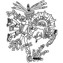 Coloring page: Aztec Mythology (Religion and Mythology) #111552 - Free Printable Coloring Pages
