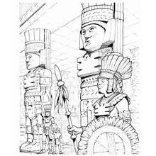 Coloring page: Aztec Mythology (Religion and Mythology) #111697 - Free Printable Coloring Pages