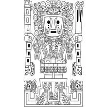 Coloring page: Aztec Mythology (Religion and Mythology) #111776 - Free Printable Coloring Pages