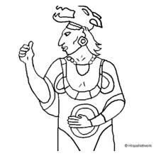 Coloring page: Aztec Mythology (Religion and Mythology) #111857 - Free Printable Coloring Pages