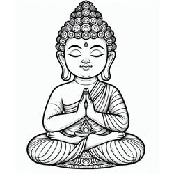 Coloring pages: Buddha - Free Printable Coloring Pages
