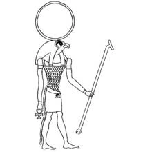 Coloring page: Egyptian Mythology (Religion and Mythology) #111206 - Free Printable Coloring Pages