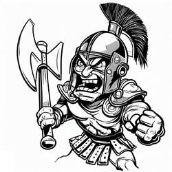 Coloring pages: Gladiator - Free Printable Coloring Pages