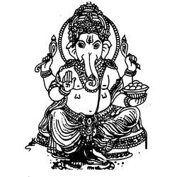 Hindu Mythology (Religion and Mythology) coloring page #109334 to print and color
