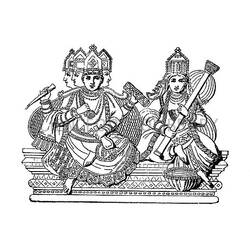 Hindu Mythology (Religion and Mythology) coloring page #109395 to print and color