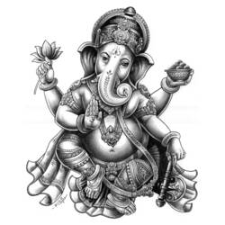 Hindu Mythology (Religion and Mythology) coloring page #109528 to print and color