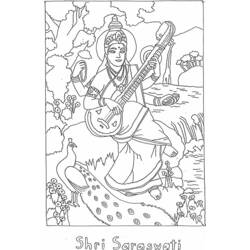 Hindu Mythology (Religion and Mythology) coloring page #109551 to print and color