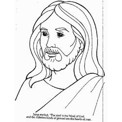 Jesus (Religion and Mythology) coloring page #98881 to print and color