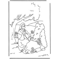 Jesus (Religion and Mythology) coloring page #98921 to print and color