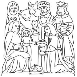 Jesus (Religion and Mythology) coloring page #98980 to print and color