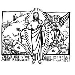 Jesus (Religion and Mythology) coloring page #99011 to print and color