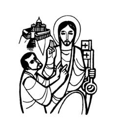 Jesus (Religion and Mythology) coloring page #99012 to print and color