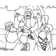 Jesus (Religion and Mythology) coloring page #99016 to print and color