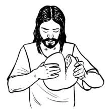 Jesus (Religion and Mythology) coloring page #99139 to print and color