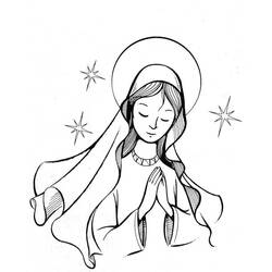 Coloring pages: Notre Dame de Lourdes - Free Printable Coloring Pages
