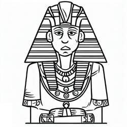 Coloring pages: Pharaoh - Free Printable Coloring Pages