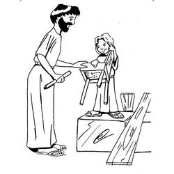Coloring pages: Saint Joseph - Free Printable Coloring Pages