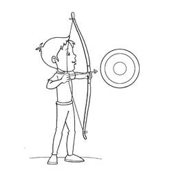 Coloring page: Archery (Sports) #173829 - Free Printable Coloring Pages