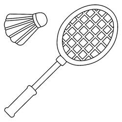 Badminton - Free printable coloring pages