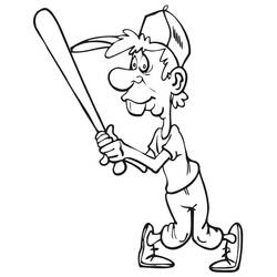 Baseball (Sports) coloring page #177122 to print and color