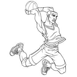 Coloring page: Basketball (Sports) #177164 - Free Printable Coloring Pages