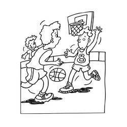 Coloring page: Basketball (Sports) #177166 - Free Printable Coloring Pages