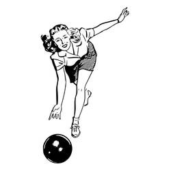 Bowling (Sports) coloring page #173917 to print and color