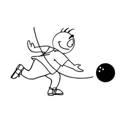 Bowling (Sports) coloring page #173918 to print and color